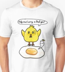 Hühnchen Spiegelei Huhn lustig Cartoon Comic Slim Fit T-Shirt