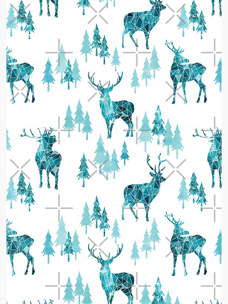 Ice Forest Deer by adenaJ