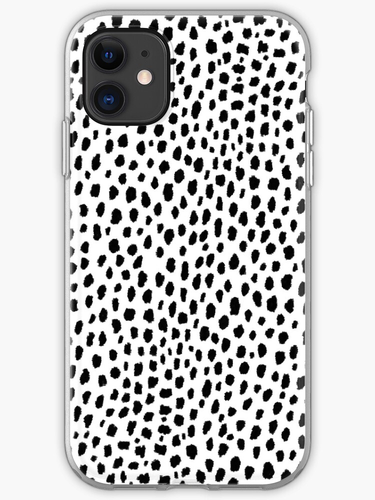 Preppy Spots Black and White Minimal Polka Dot Print iphone 11 case Preppy Spots Black and White Minimal Polka Dot Print iphone 11 case
