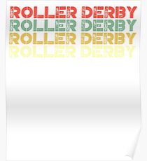 roller derby vintage - derby rétro Poster