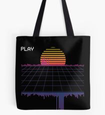 outrun synthwave cyberpunk Tote Bag