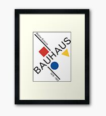 Bauhaus Movement Poster Artwork, 1919 Walter Gropius Reproduktion, Tshirt, T-Shirt, Jersey, Poster, Artwork Gerahmtes Wandbild