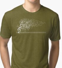 The Sound of Nature In Motion - White Tri-blend T-Shirt