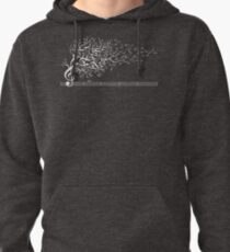 The Sound of Nature In Motion - White Pullover Hoodie