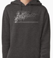 The Sound of Nature In Motion - White Pullover Hoodie