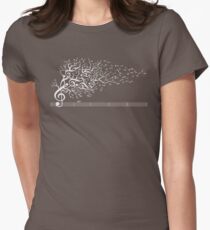 The Sound of Nature In Motion - White Women's Fitted T-Shirt
