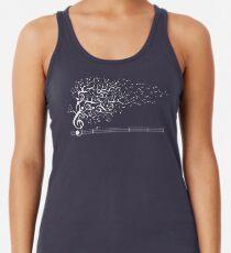 Camiseta de tirantes para mujer El sonido de la naturaleza en movimiento - Blanco
