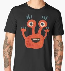Cute Orange Monster Is Funny Too Men's Premium T-Shirt
