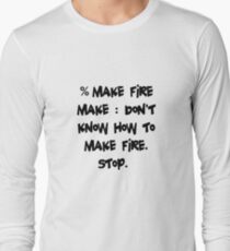 Funny UNIX Shell Make Long Sleeve T-Shirt