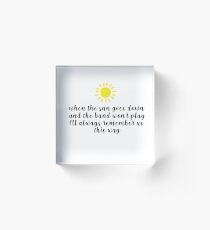 a star is born ~ sun Acrylic Block