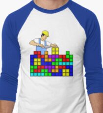 Brick Layer Men's Baseball ¾ T-Shirt