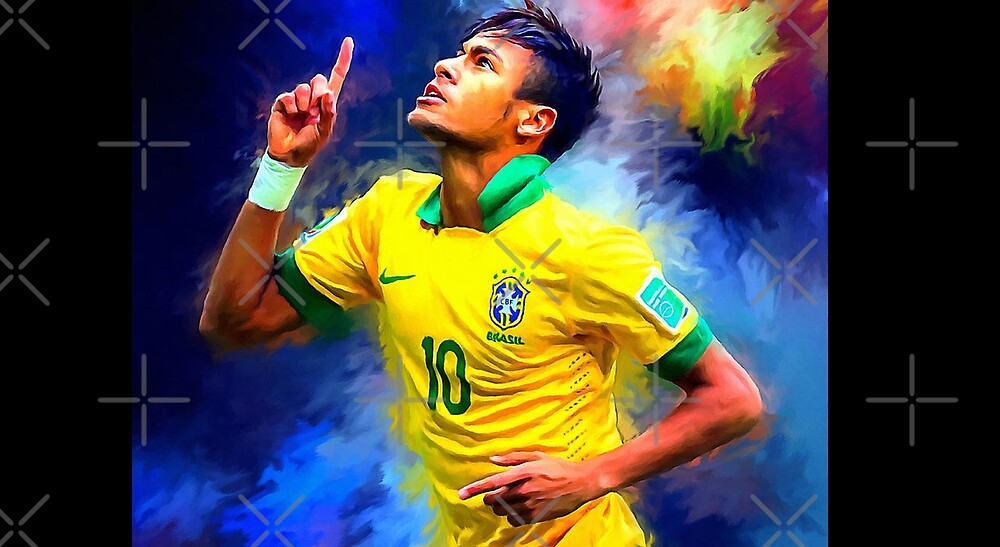 "Neymar number one football player art" by Desireinspire Redbubble