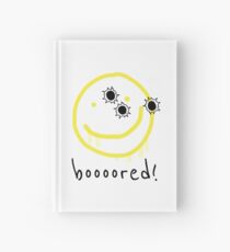 sherlock smiley bored Hardcover Journal