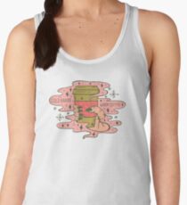 Camiseta de tirantes para mujer Manos frías, café caliente en coral