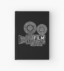 Film Camera Typography - White Hardcover Journal