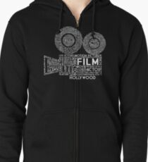 Film Kamera Typografie - Weiß Kapuzenjacke