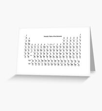 The Periodic Table of the Elements #Periodic #Table #PeriodicTable #Elements #ThePeriodicTableoftheElements #PeriodicTableOfElements  Greeting Card