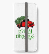 Truck with Christmas Tree - Merry Christmas iPhone Wallet/Case/Skin
