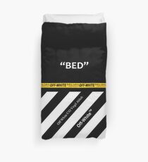 Off White Bed Cover Full White Stripes Bettbezug