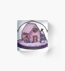 Paper Mario Snow Globe Acrylic Block