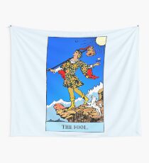0 – The Fool, Tarot art with fresh energetic colors. Now is the time to take a risk. Wall Tapestry