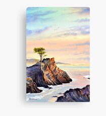 Lone Cypress Tree Pebble Beach California Canvas Print
