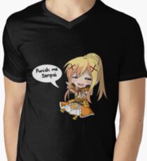 Camiseta de cuello en V Oscuridad de Konosuba