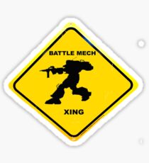 mech X-ing Sticker