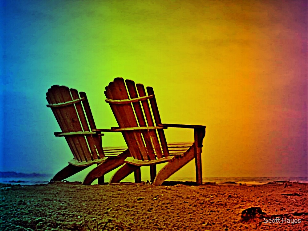 Rainbow Beach Chairs By Scott Hayes Redbubble