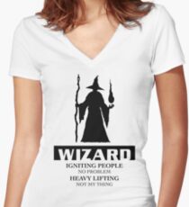 Wizard Women's Fitted V-Neck T-Shirt