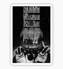 INTERSTELLAR poster Sticker