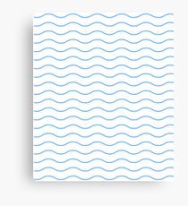 Pattern wave geometric blue gift Canvas Print