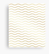 Pattern wave gold gift Canvas Print