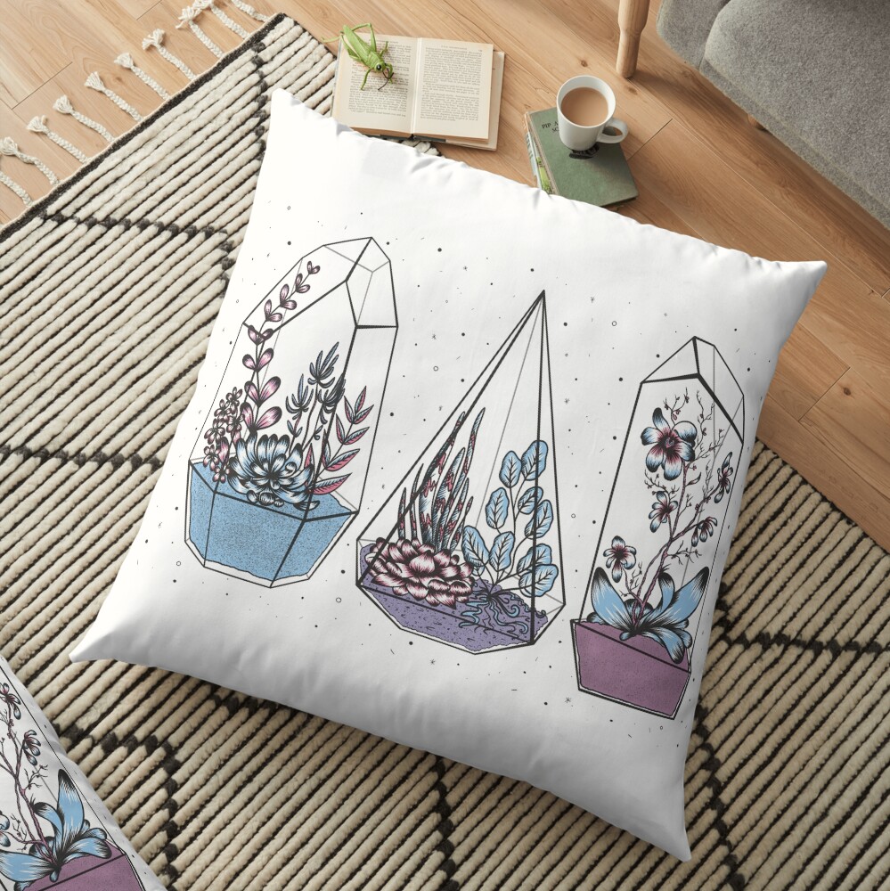 Terrariums Floor Pillow