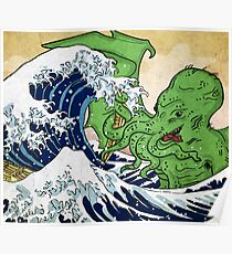 The Great Wave off Octopus Poster