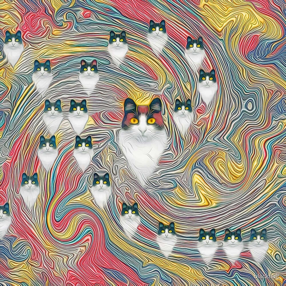 Abstract fibonacci cats by blackhalt
