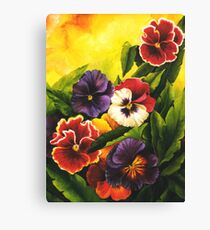 Pansies or Vuela Mis Pensamientos Leinwanddruck