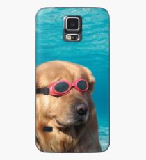 Funda/vinilo para Samsung Galaxy perro nadador