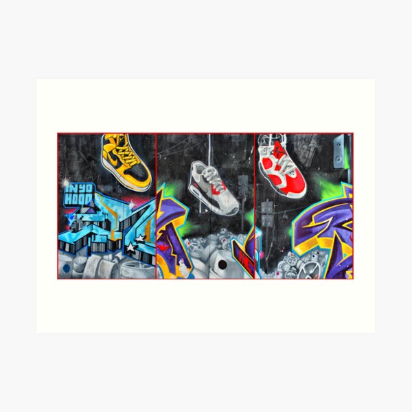 Sneakers. Bondi graffiti Art Print