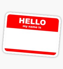 Hi, my name is ........ Sticker