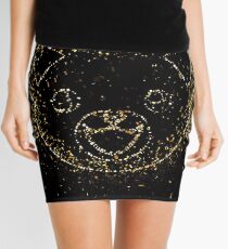 Orange tabby cat orange tabby tabby golden ornament Gold Mini Skirt