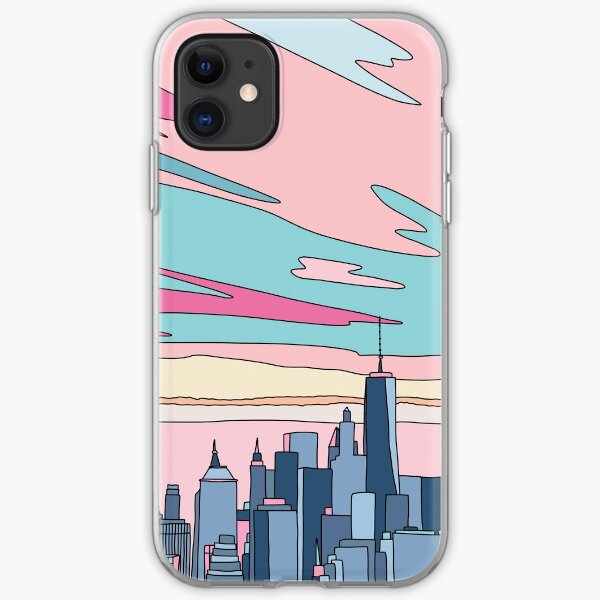 City sunset by Elebea iPhone Soft Case