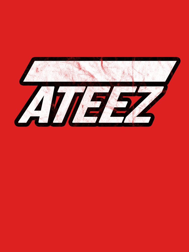 "ATEEZ Logo Distressed Vintage Style" T-shirt by M3G4MERCH ...