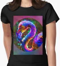 Cosmic Flamingo Women's Fitted T-Shirt