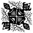 rakshasa (demon) 1 - paper cutting series by Sid  Thakur