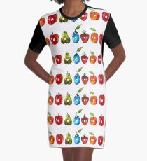 The Very Hungry Caterpillar Fruit (White) Graphic T-Shirt Dress