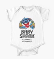 Baby Shark Retro (Junge) - Für Licht Baby Body Kurzarm