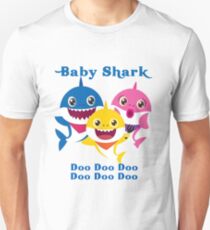 Baby Shark Doo Doo Doo Kids Gift Slim Fit T-Shirt