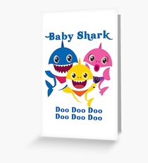 Baby Shark Doo Doo Doo Kids Gift Greeting Card