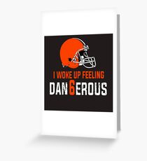 Baker Mayfield Ich erwachte, als ich Dan6erous fühlte Grußkarte